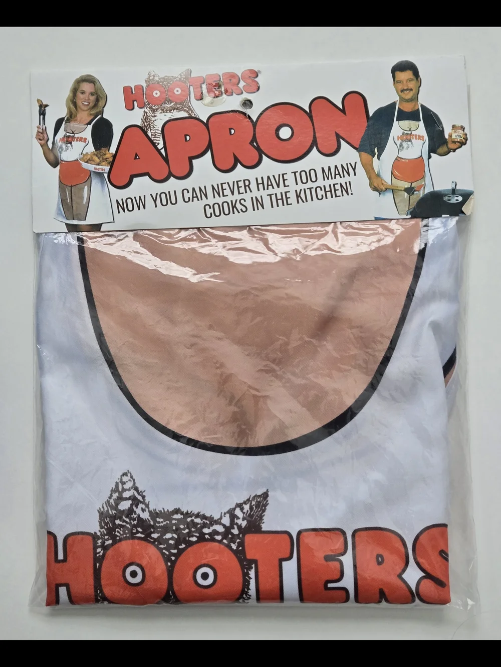 NIP Vintage Hooters Retro Owl Apron RESTAURANT MEMORABILIA Funny Prank